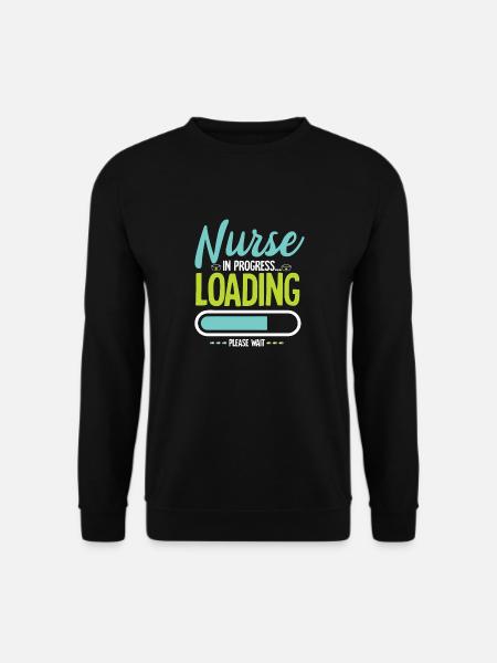Krankenschwester Krankenhaus Sprüche Nurse - Unisex Pullover - Schwarz