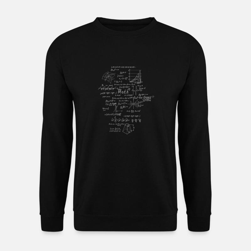 Mathematik Gleichungen Ich liebe Mathe - Unisex Pullover - Schwarz
