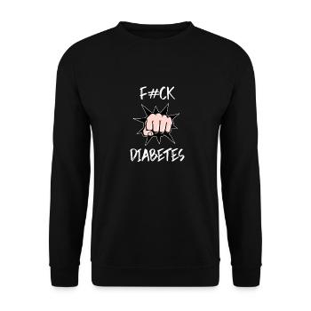 Diabetes Inspiration Tshirt Insulin Geschenk - Unisex Pullover - Schwarz - Vorne - Alina (178cm) & Michal (187cm)