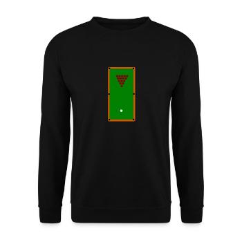 Billard Snooker - Unisex Pullover - Schwarz - Vorne - Alina (178cm) & Michal (187cm)