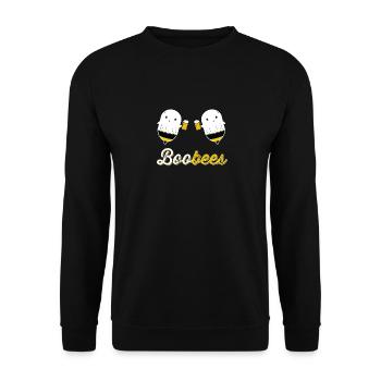 Boo Bees Couples Halloween Costume Funny - Unisex Sweatshirt - black - Front - Alina (178cm) & Michal (187cm)