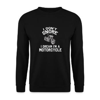 Biker Bike Bikerin Motorrad Chopper Motorcycle - Unisex Pullover - Schwarz - Vorne - Alina (178cm) & Michal (187cm)
