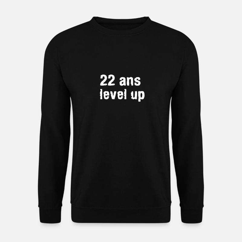 birthday 22 years level up gift - Unisex Sweatshirt - black