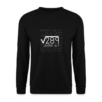 Wurzel 289 Jahre alt - Unisex Pullover - Schwarz - Vorne - Alina (178cm) & Michal (187cm)