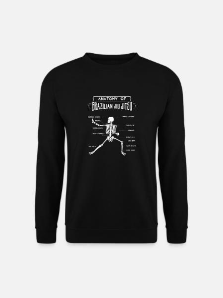 MMA Grappling Geschenk Anatomie von BJJ Brazilian Jiu - Unisex Pullover - Schwarz