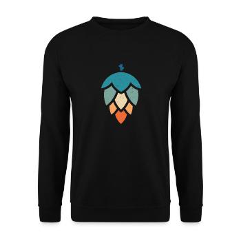 Houblon Vintage - Brassage de bière - Home Brewer - Sweat-shirt Unisexe - noir - Devant - Alina (178cm) & Michal (187cm)