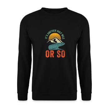 Chemise de randonnée drôle - Chemise de randonnée unique - Randonnée - Sweat-shirt Unisexe - noir - Devant - Alina (178cm) & Michal (187cm)