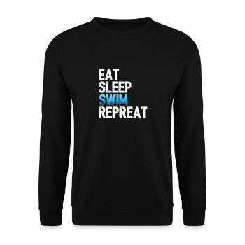 Nageurs nageurs cadeau de natation - Sweat-shirt Unisexe - noir - Devant - Alina (178cm) & Michal (187cm)
