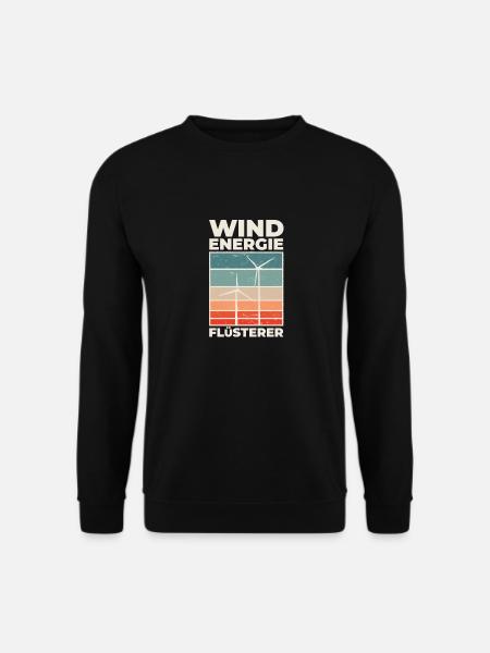 Windrad Windpark Windkraft Flüsterer - Unisex Pullover - Schwarz