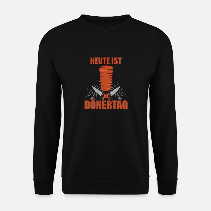 Döner Dönerbude Döner Kebab Dürüm Dönermann - Unisex Pullover - Schwarz