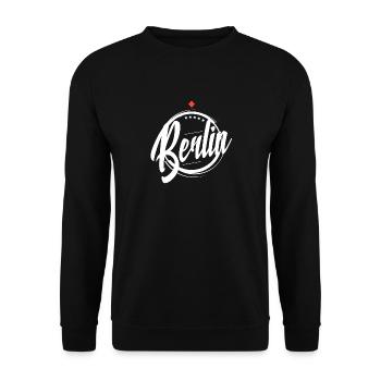 Conception de fan de football de Berlin pour les Berlinois - Sweat-shirt Unisexe - noir - Devant - Alina (178cm) & Michal (187cm)