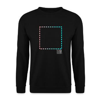 Think outside the Box - Sweat-shirt Unisexe - noir - Devant - Alina (178cm) & Michal (187cm)