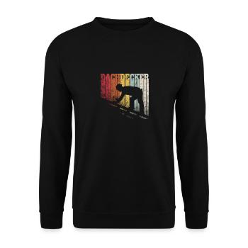 Couvreurs maître apprenti vintage disant cadeau - Sweat-shirt Unisexe - noir - Devant - Alina (178cm) & Michal (187cm)