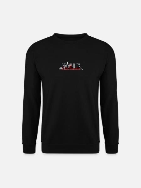 Kölle mit Skyline - Unisex Pullover - Schwarz