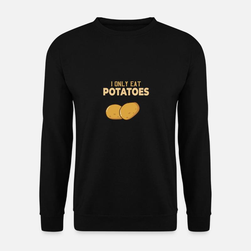 Potato saying - Unisex Sweatshirt - black