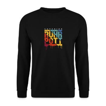 Ruhrpott Superior - Unisex Pullover - Schwarz - Vorne - Alina (178cm) & Michal (187cm)
