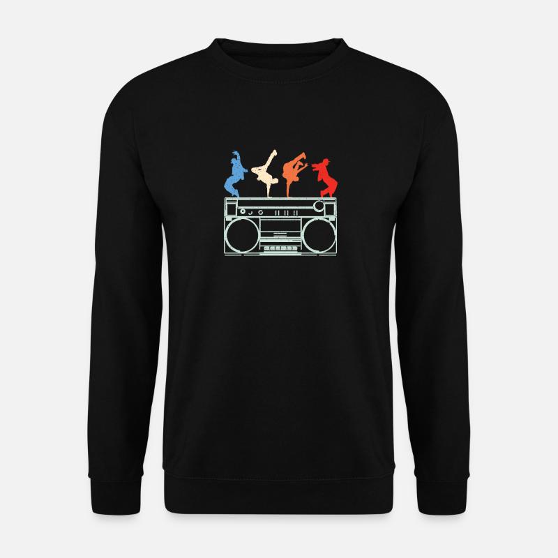 Boombox-Breakdance-Bboy-Hip-Hop-Tanz - Unisex Pullover - Schwarz
