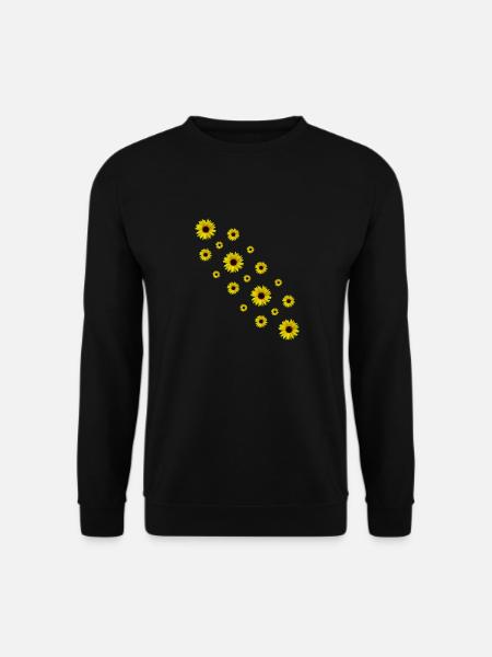 Sonnenblumen, Sonnenblume, gelbe Blumen - Unisex Pullover - Schwarz