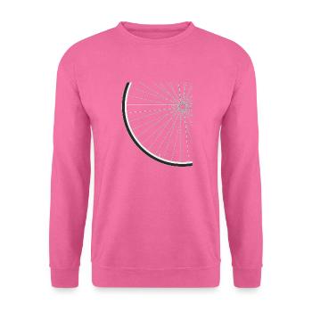 Découpe de pneu de vélo - Sweat-shirt Unisexe - rose - Devant