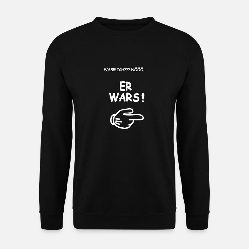 ich wars nicht ich bin Unschuldig - Unisex Pullover - Schwarz