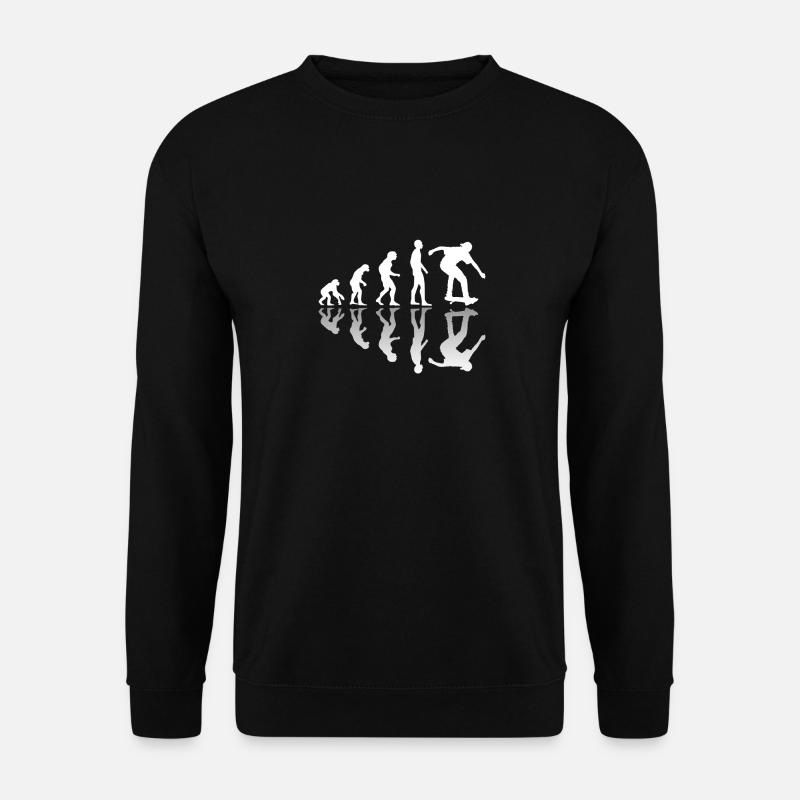 Skateboard Evolution Skater Skating - Unisex Sweatshirt - black