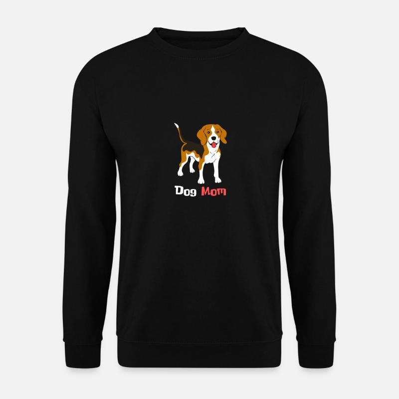 Hunde Mama süß niedlich design - Unisex Pullover - Schwarz