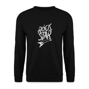 Born to Be A star design, cadeau Rock and Roll, - Sweat-shirt Unisexe - noir - Devant - Alina (178cm) & Michal (187cm)