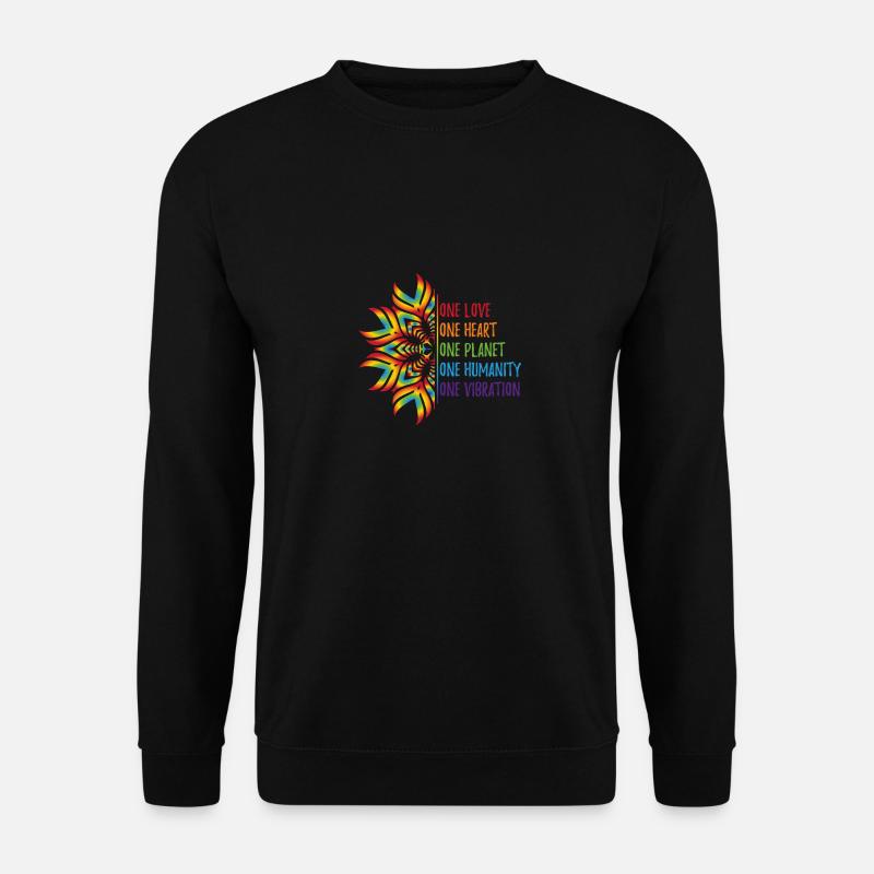 One Love mandala - Unisex Pullover - Schwarz