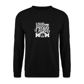 Wrestling Mom Gift Maman de lutte forte et fière - Sweat-shirt Unisexe - noir - Devant - Alina (178cm) & Michal (187cm)