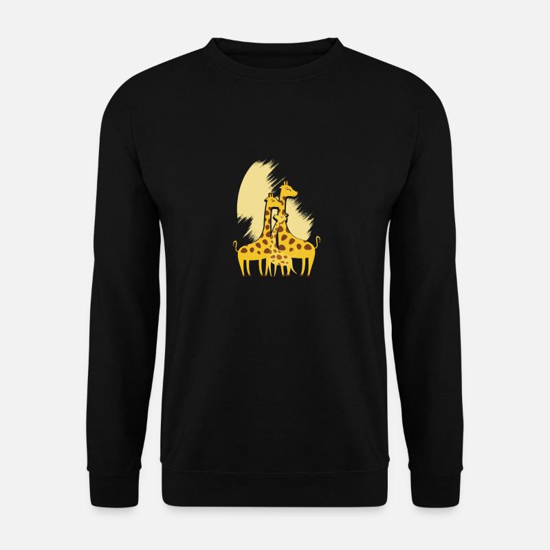 Giraffe family - Unisex Sweatshirt - black