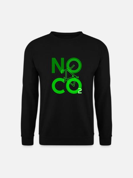 No Co2 Fahrrad Kohlendioxid - Unisex Pullover - Schwarz
