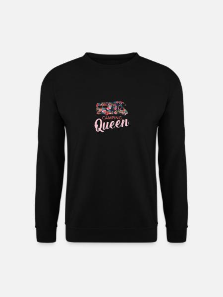 Wohnmobil Königin mit Rosa Rote Rosen I Womolisten - Unisex Pullover - Schwarz