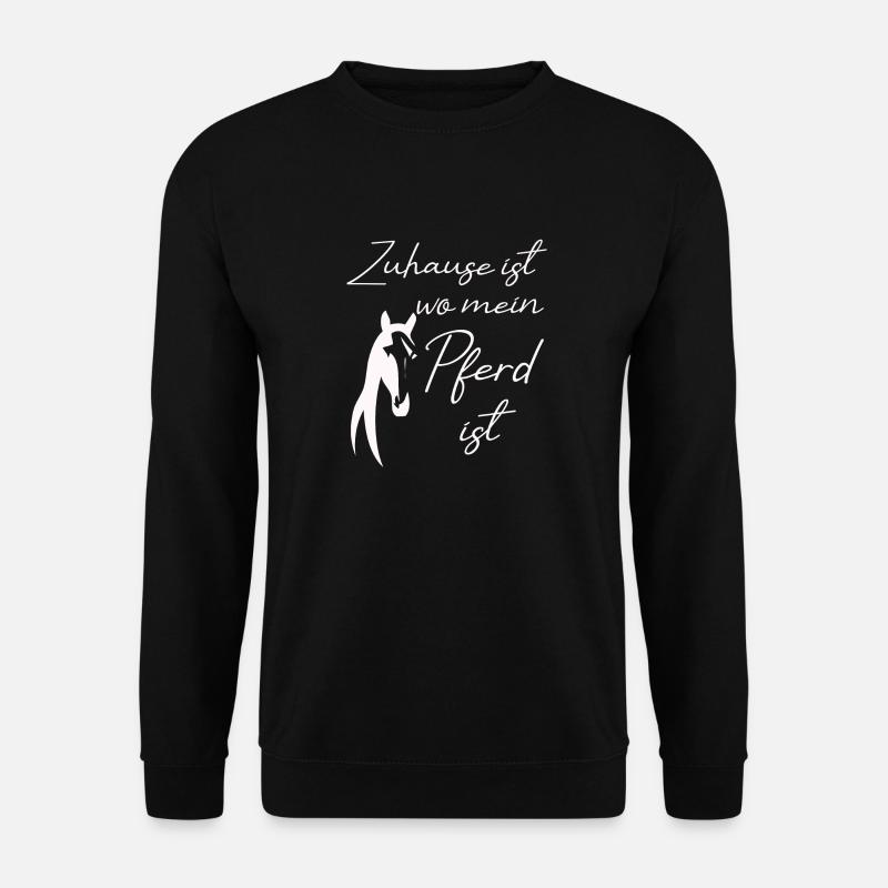Reiten Pferd - Unisex Pullover - Schwarz