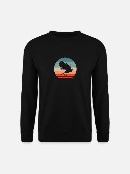 Fliegenfischen Fliegenfischer - Unisex Pullover - Schwarz