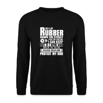 Drôle J'aime la moto - Sweat-shirt Unisexe - noir - Devant - Alina (178cm) & Michal (187cm)
