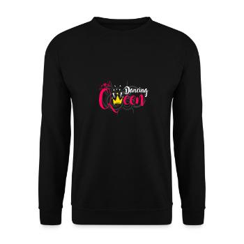 Dancing Queen Tanzen Tanzkurs Tänzerin Geschenk - Unisex Pullover - Schwarz - Vorne - Alina (178cm) & Michal (187cm)