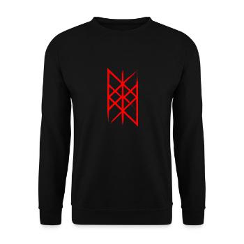 Web of Wyrd runes cadeau mythe nordique Vikings - Sweat-shirt Unisexe - noir - Devant - Alina (178cm) & Michal (187cm)