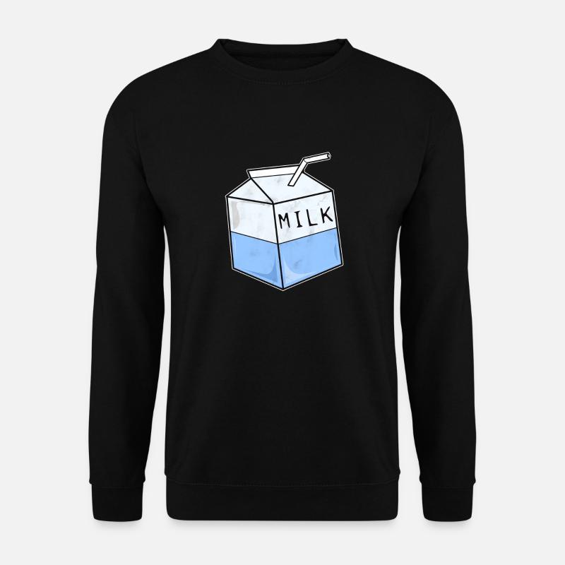 Milch Milchpackung - Unisex Pullover - Schwarz