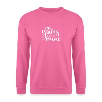 Lettrage Je suis à toi et tu es mon mariage - Sweat-shirt Unisexe - rose - Devant