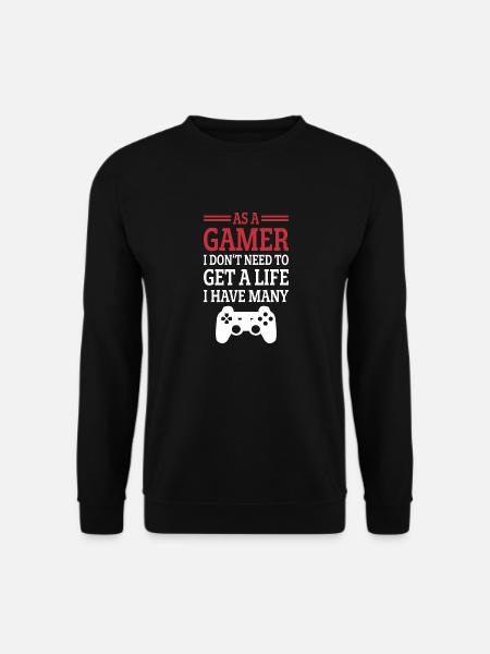 Je n'ai pas besoin de jouer en direct, j'ai beaucoup de joueurs à jouer - Sweat-shirt Unisexe - noir