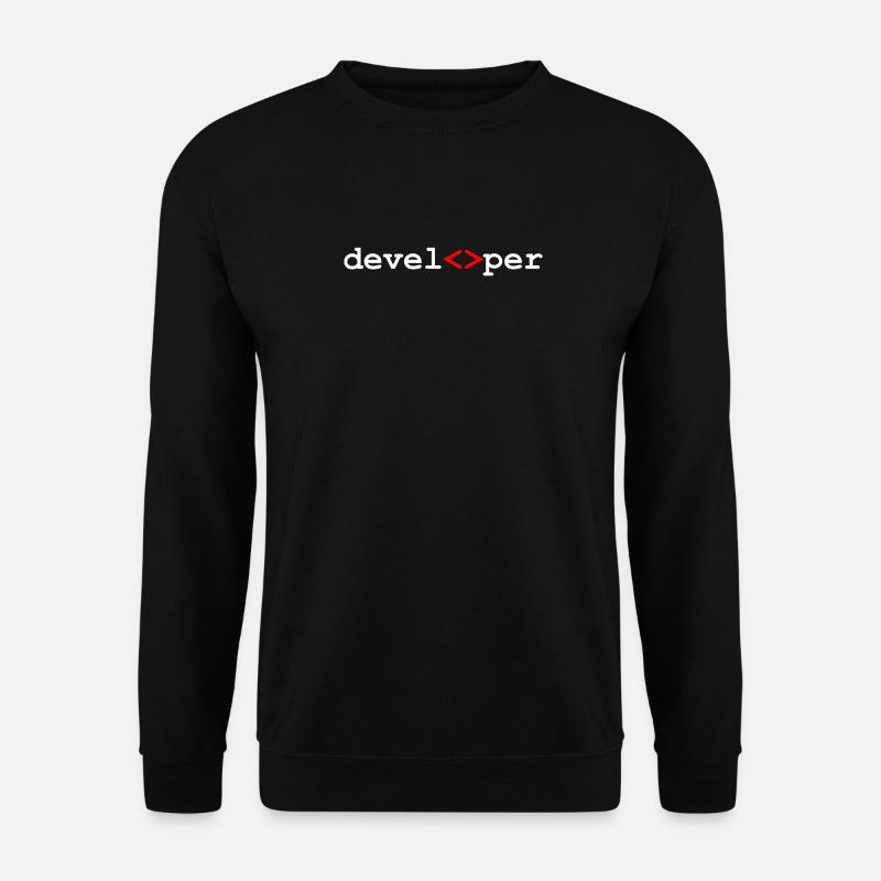 Developer developer programmer - Unisex Sweatshirt - black