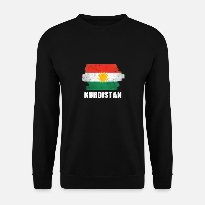 Kurdistan Flagge - Unisex Pullover - Schwarz