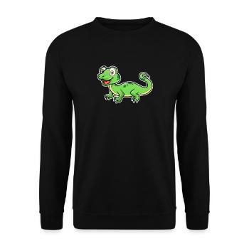 Illustration de lézard de dessin animé - Sweat-shirt Unisexe - noir - Devant - Alina (178cm) & Michal (187cm)