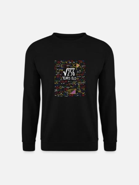 Square Root Of 256 - 16th Birthday Gift - Unisex Sweatshirt - black