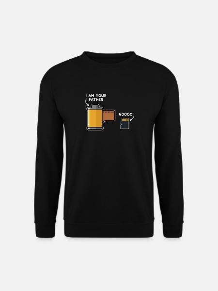 Lustige Fotografie Geschenk Design Film Vater von SD - Unisex Pullover - Schwarz