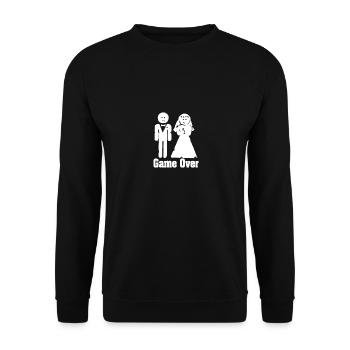 Game Over - Unisex Pullover - Schwarz - Vorne - Alina (178cm) & Michal (187cm)