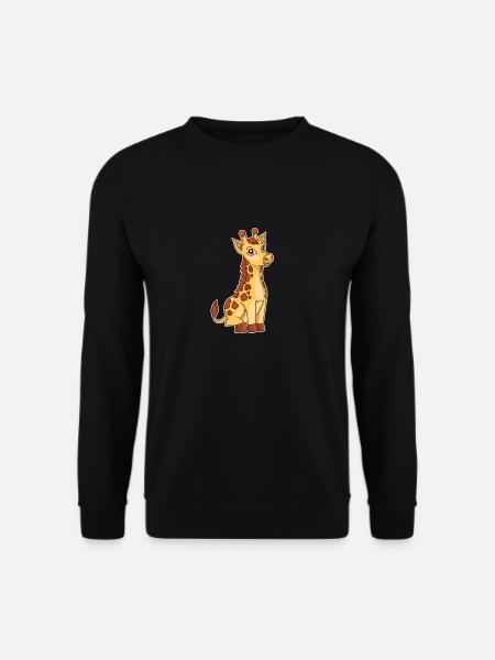 Süße Giraffe Baby Giraffe - Unisex Pullover - Schwarz