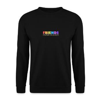 différent est bon pour l'égalité, les vibrations d'acceptation - Sweat-shirt Unisexe - noir - Devant - Alina (178cm) & Michal (187cm)