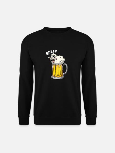 Schaf im Bier - Unisex Pullover - Schwarz