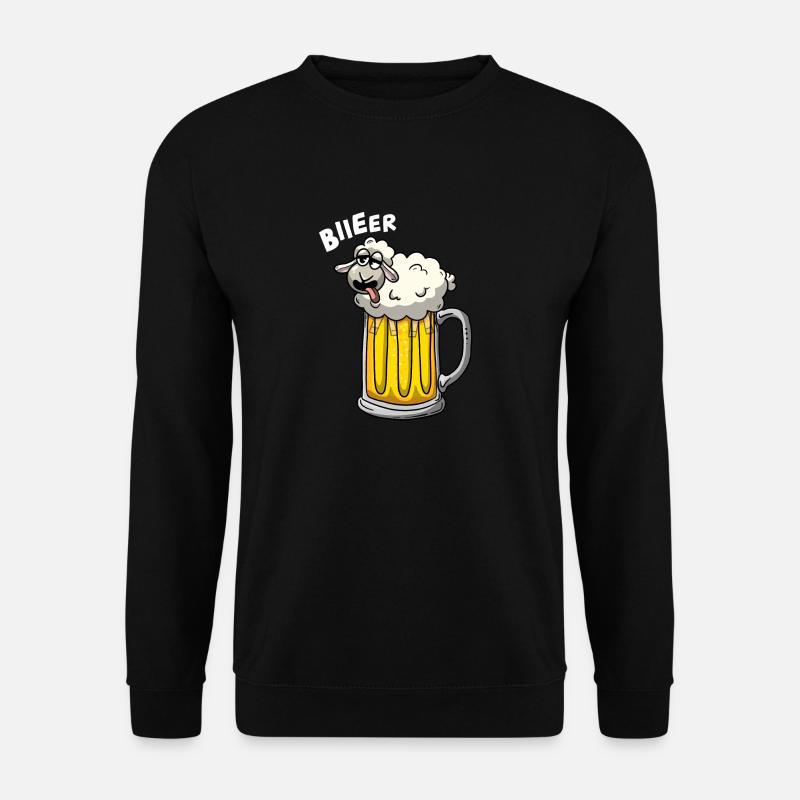 Schaf im Bier - Unisex Pullover - Schwarz
